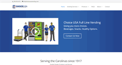 Desktop Screenshot of choiceusavending.com